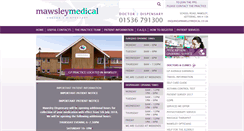 Desktop Screenshot of mawsleymedical.co.uk